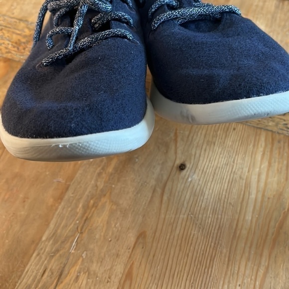 ALLBIRDS Men's Wool Runners Tuke Midnight/Cream Sole Comfort Shoes 10 - Picture 7 of 11
